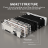 ATTACK SHARK X98 Tri-Mode Wireless Mechanical Keyboard StarLight White Arabic / English Layout